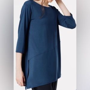 EILEEN FISHER Asymmetric Tunic Top (Size M)